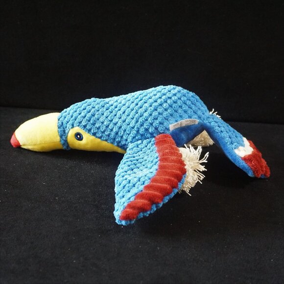 Stuffed and Rope Toucan Dog Toy for Medium Size Dogs - Picture 2 of 4